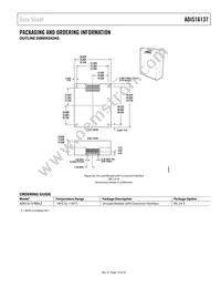 ADIS16137BMLZ Datasheet Page 19