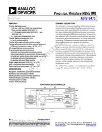 ADIS16475-3BMLZ Datasheet Cover