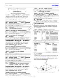 ADIS16490BMLZ Datasheet Page 23