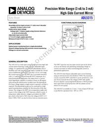 ADL5315ACPZ-R7 Datasheet Cover