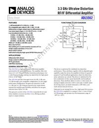 ADL5562ACPZ-R7 Datasheet Cover