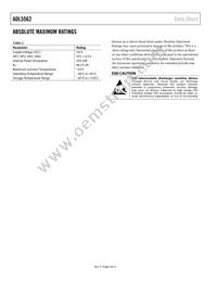 ADL5562ACPZ-R7 Datasheet Page 6
