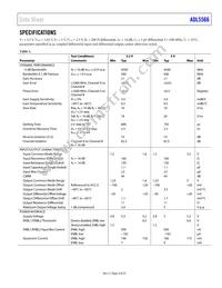 ADL5566ACPZ-R7 Datasheet Page 3