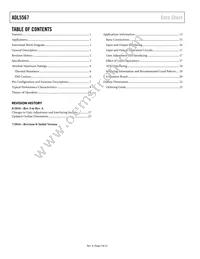 ADL5567ACPZN-R7 Datasheet Page 2