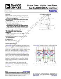ADLD8403ACPZ-R2 Datasheet Cover