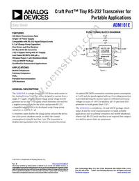 ADM101EARM-REEL7 Datasheet Cover