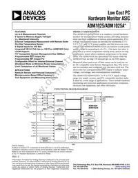 ADM1025ARQ-REEL7 Datasheet Cover