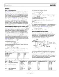 ADM1064ACPZ Datasheet Page 15