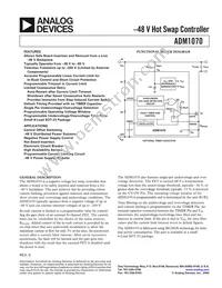 ADM1070ARTZ-REEL Datasheet Cover