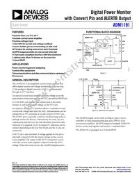 ADM1191-2ARMZ-R7 Datasheet Cover