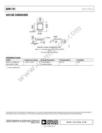 ADM1191-2ARMZ-R7 Datasheet Page 16