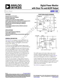 ADM1192ARMZ-R7 Datasheet Cover