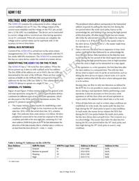ADM1192ARMZ-R7 Datasheet Page 10