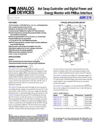 ADM1278-3ACPZ Datasheet Cover