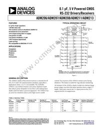ADM211AR-REEL Datasheet Cover