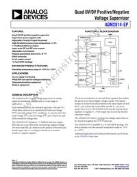 ADM2914-1SRQZEP Datasheet Cover
