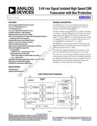 ADM3054WBRWZ-RL7 Datasheet Cover