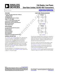 ADM489ABRMZ Datasheet Cover