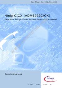 ADM6992CX-AB-T-1 Datasheet Cover