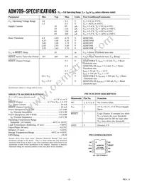 ADM709LAR-REEL Datasheet Page 2