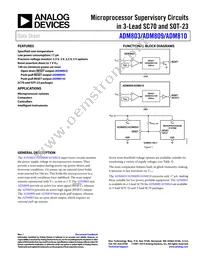 ADM809-5SARTZ-RL7 Datasheet Cover