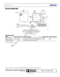 ADMW1001BCPZ Datasheet Page 17