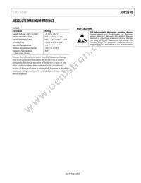 ADN2530YCPZ-WP Datasheet Page 5