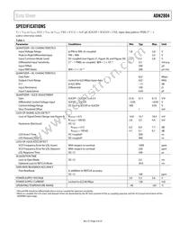 ADN2804ACPZ-RL7 Datasheet Page 3
