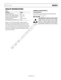 ADN2807ACPZ-RL Datasheet Page 5