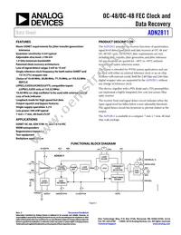 ADN2811ACPZ-CML Datasheet Cover