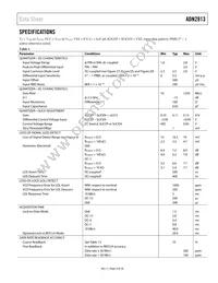 ADN2813ACPZ-RL7 Datasheet Page 3
