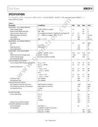 ADN2814ACPZ-500RL7 Datasheet Page 3