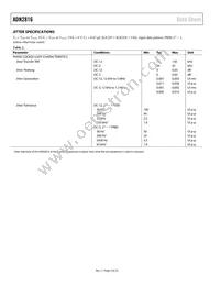 ADN2816ACPZ-RL7 Datasheet Page 4