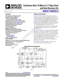 ADN2818ACPZ-RL7 Datasheet Cover