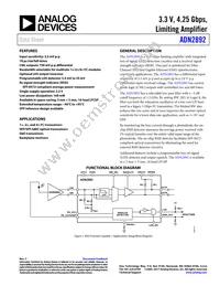 ADN2892ACPZ-RL7 Datasheet Cover