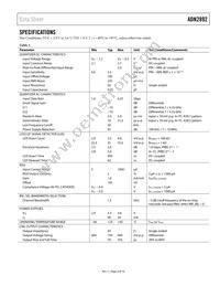 ADN2892ACPZ-RL7 Datasheet Page 3