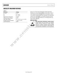 ADN4600ACPZ-R7 Datasheet Page 6
