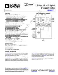 ADN4612ACPZ Datasheet Cover