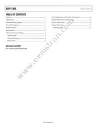 ADP1190AACBZ-R7 Datasheet Page 2