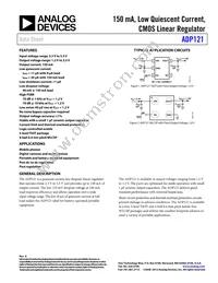 ADP121-ACBZ188R7 Datasheet Cover