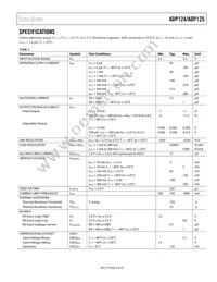 ADP124ARHZ-2.9-R7 Datasheet Page 3