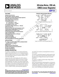 ADP151ACPZ-1.5-R7 Datasheet Cover