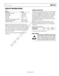 ADP1614ACPZ-650-R7 Datasheet Page 5