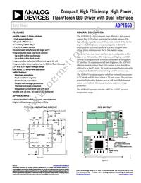 ADP1653ACPZ-R7 Datasheet Cover