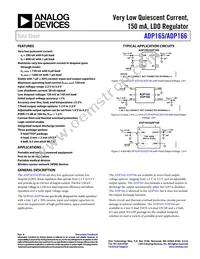 ADP166ACBZ-2.3-R7 Datasheet Cover