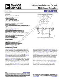 ADP170AUJZ-1.25-R7 Datasheet Cover