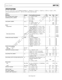 ADP1765ACPZ1.25-R7 Datasheet Page 3