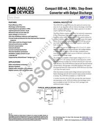 ADP2109ACBZ-1.2-R7 Datasheet Cover