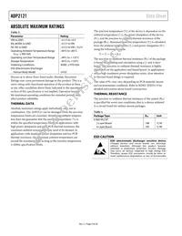 ADP2121ACBZ-1.85R7 Datasheet Page 4