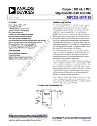 ADP2139ACBZ-3.3-R7 Datasheet Cover